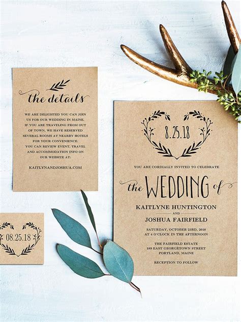 printable wedding invites|13 Wedding Invitation Templates You Can Download & Print .